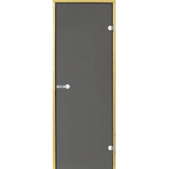 harvia-spb | Стеклянная дверь для сауны Harvia 7/19, коробка осина, серая 