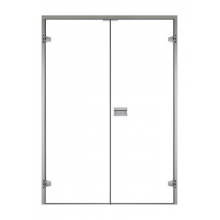 harvia-spb | Стеклянная дверь для сауны Harvia, двойные 17/21 коробка ольха/осина, прозрачная