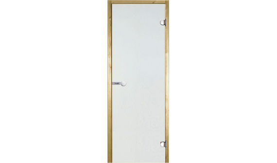 harvia-spb | Стеклянная дверь для сауны Harvia 7/19, коробка сосна, сатин 