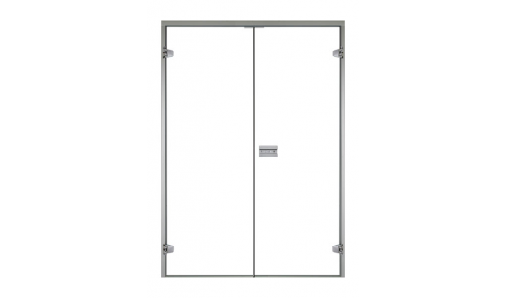harvia-spb | Стеклянная дверь для сауны Harvia, двойные 17/21 коробка ольха/осина, прозрачная 