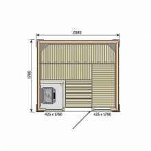 harvia-spb | Сауна HARVIA Rubic 2080 x 1780, артикул S2118RC