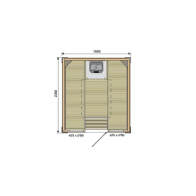 harvia-spb | Сауна HARVIA Rubic 2080 x 2280, артикул S2123RC