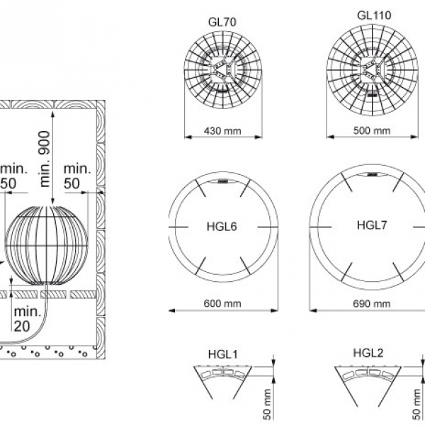 harvia-spb | Электрическая печь Harvia Globe GL110E 10.5 кВт (без пульта) 