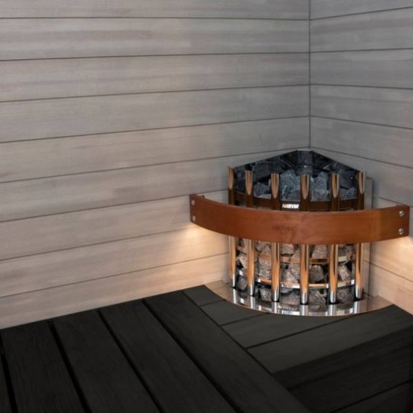harvia-spb | Электрическая печь Harvia Glow Corner 7 кВт TRC70 (встроенный пульт) 