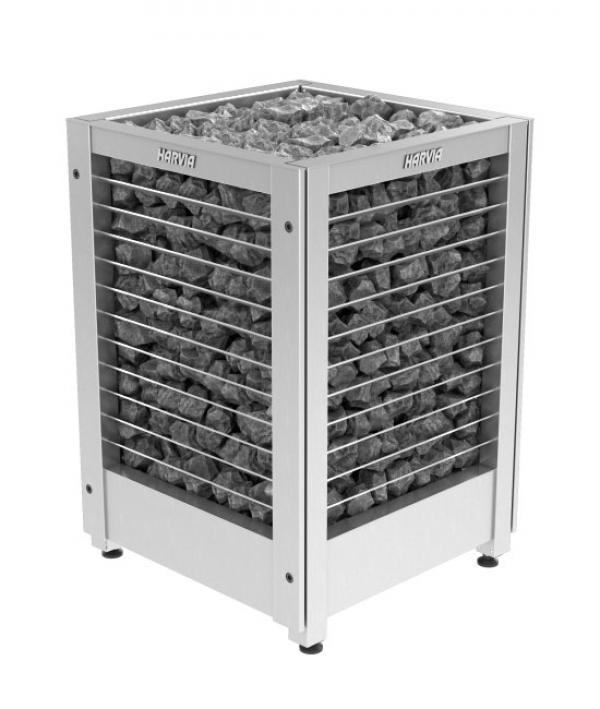 Электрическая печь Harvia Modulo 18 кВт (4 стороны - решетка) Steel (без пульта)